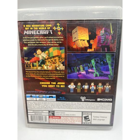 Minecraft: Story Mode Season Pass Disc (Sony PlayStation 3, PS3 2015) - TESTED - Picture 7 of 7